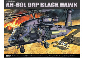 Сборная модель 1/35 вертолёт AH-60L DAP Черный Ястреб Академия 12115