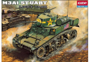 Scale Model 1/35 US M3A1 Stuart Light Tank Academy 13269