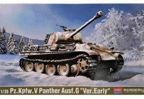 Scale model 1/35 of Pz.Kpfw.V Panther Ausf.G "Ver.Early" Academy 13529