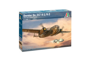Сборная модель 1/72 Самолет Dornier Do-217 K-1/K-2 with Fritz X Italeri 1488