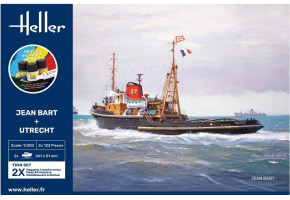 Сборная модель 1/200 Буксир Jean Bart + Utrecht Twin Set - Стартовый набор Хеллер 55602