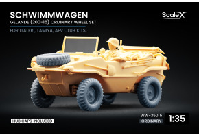 Набір коліс для Schwimmwagen Gelände v2 (200-16) від Italeri, Tamiya, AFV club ScaleX WW-35015