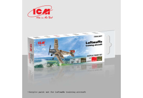 Набір акрилових фарб для навчальних літаків Люфтваффе ICM 3097