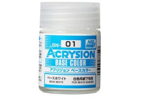 Acrysion Base Color (18 ml) Base White / Акриловая краска (Базовый белый)