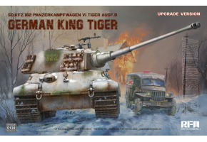 Збірна модель 1/35 Німецький танк королівський тигр Sd.Kfz. 182 Pz.Kpfw.VI Ausf.B Арденни 1944 р. (оновлена версія) Rye Field Model RFM 5138