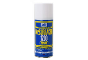Mr. Surfacer 1200 Spray (170 ml) / Серый грунт в аэрозоле