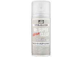 Mr. Super Clear UV Cut Flat Spray (170 ml) / Matt varnish with UV filter in aerosol