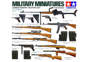 Сборная модель 1/35 Немецкий пехотный комплект вооружения Tamiya 35111