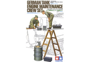 Сборная модель 1/35 Фигуры Набор немецкой бригады по техническому обслуживанию танковых двигателей
