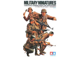 Сборная модель 1/35 Фигуры Немецкие пехотинцы на передовой (5 фигур) Tamiya 35196