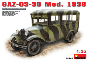Scale model 1/35 Soviet passenger bus GAZ-03-30 mod. 1938 MiniArt 35149
