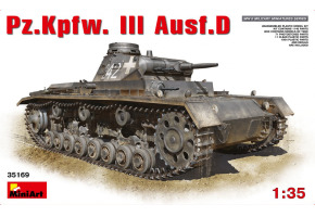 Scale model 1/35 German tank Pz.Kpfw. III Ausf D MiniArt 35169