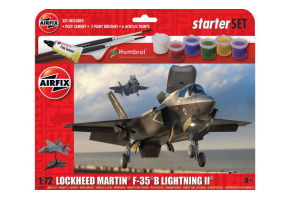 Збірна модель 1/72 багатоцільовий винищувач F-35B Lightning II стартовий набір Airfix A55010