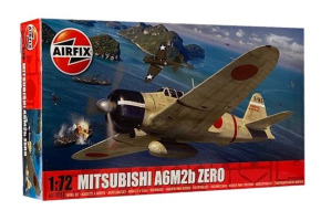 Збірна модель 1/72 японський винищувач Mitsubishi A6M2B Zero Airfix A01005B