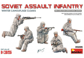 Soviet Assault Infantry in winter camouflage cloaks