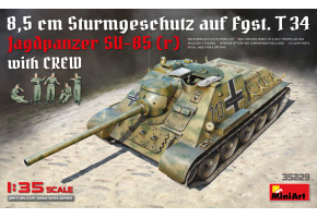 Scale model 1/35 SPG Jagdpanzer Su-85 (r) with crew MiniArt 35229