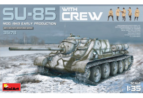 Scale model 1/35 SPG SU-85 mod. 1943 early production with crew MiniArt 35178