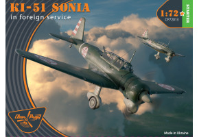 Scale model 1/72 aircraft Mitsubishi Ki-51 Sonia "on foreign service" Clear Prop 72013