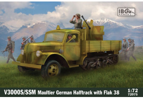 Збірна модель V3000S/SS M Maultier German Halftrack з високою вантажною платформою та тентом