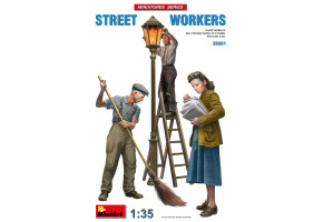 Scale model 1/35 Figures Street workers MiniArt 38081