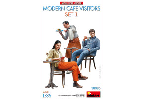 Scale model 1/35 Figures Visitors of the modern cafe No. 1 MiniArt 38085