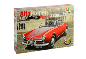 Збірна модель 1/24 Автомобіль Alfa Romeo Giulietta Spider 1300 Italeri 3653