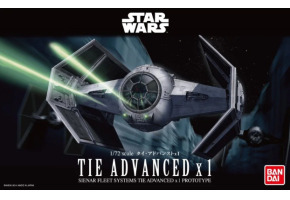 Збірна модель 1/72 Винищувач BANDAI TIE Advanced x1 (Easy-Click System) Revell 01214