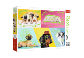 Пазли Неонові малюнки: Собачки 1000шт