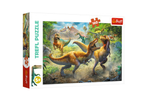 Пазлы Битва Тиранозавров 160шт