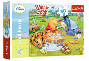 Пазли Пятачок  приймає ванну 30шт