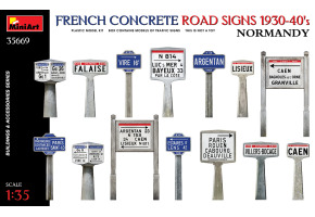 Французькі бетонні дорожні знаки 1930-40-х рр. нормандія