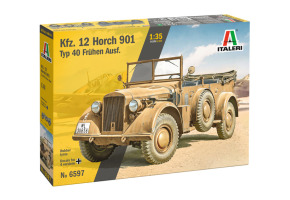 Збірна модель 1/35 Автомобіль Kfz. 12 Horch 901 typ 40 frühen Ausf. рання версія Italeri 6597