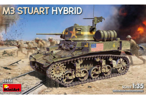 Збірна модель 1/35 Танк M3 Stuart Hybrid MiniArt 35446
