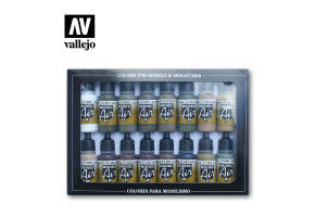 Набір акрилових фарб Німеччина/Союзники WWII 16шт (German/Allied WWII 16 pcs) Vallejo VAL 71190