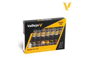 Набір акрилових фарб Залізничні кольори (Європа) 16шт (Railway Colors (Europe) 16 pcs) Vallejo VAL 71191