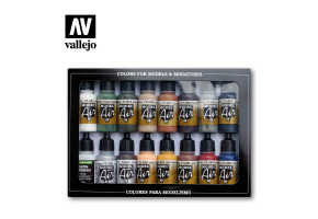 Набір акрилових фарб Залізничні кольори (Європа) 16шт (Railway Colors (Europe) 16 pcs) Vallejo VAL 71191