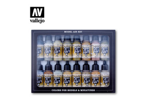 Набір акрилових фарб Німеччина у WWII Європа та Африка 16шт (German WWII Europe & Africa 16 pcs) Vallejo VAL 71208