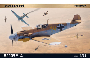 Збірна модель 1/72 Літак Messerschmitt Bf 109F-4 Profipack Edition Eduard 70155