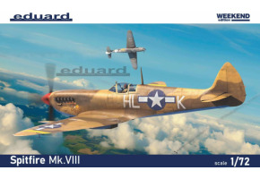 Збірна модель 1/72 Літак Spitfire Mk.VIII Weekend Edition Eduard 82119