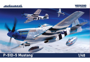 Збірна модель 1/48 Літак P-51D-5 Mustang Weekend Edition Eduard 84172