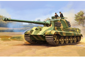 Збірна модель 1/16 Танк Pz.Kpfw.VI Sd.Kfz.182 Тигр II (вежа Henschel зі 105-мм гарматою) Trumpeter 00949