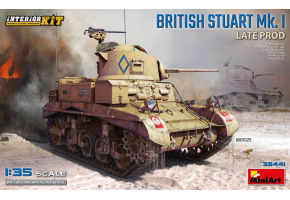 Збірна модель 1/35 Танк Stuart Mk. I пізньої модифікації з інтер'єром MiniArt 35441