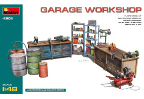 Збірна модель 1/48 Гаражна майстерня MiniArt 49011
