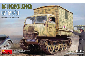 Збірна модель 1/35 Гусеничний трактор OST RSO/01 з дерев'яним навісом MiniArt 53048