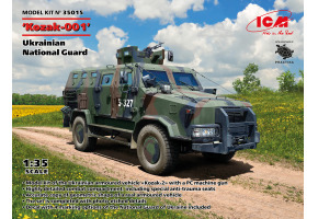 Сборная модель 1/35 «Казак-001» Украинский бронеавтомобиль Национальной гвардии Украины ICM 35015