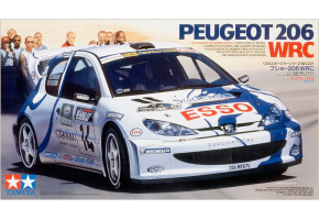 Збірна модель 1/24 автомобіль Пежо 206 WRC Tamiya 24221