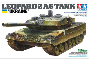 Збірна пластикова модель у масштабі 1/35 танк Leopard 2 A6 TANK Україна Tamiya 25207