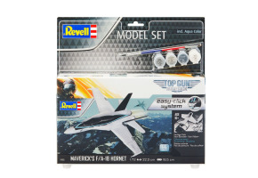 Стартовий набір для моделізму Літака Top Gun Maverick's F / A-18 Hornet Easy Click 1/72 Revell 64965