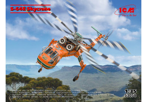 Збірна модель 1/35 Важкий транспортний гелікоптер S-64E Skycrane ICM 53058