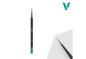 Синтетичний круглий пензлик з трикутною ручкою №. 0 Vallejo VALB03000